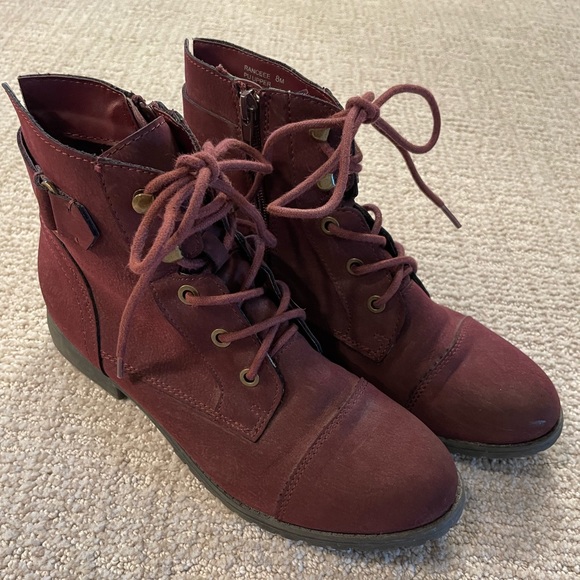 Madden Girl Burgundy Boot - Picture 2 of 6